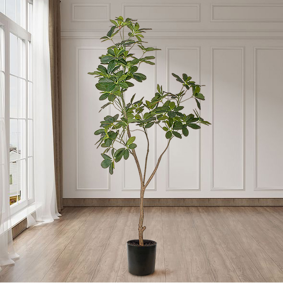 Soga 160Cm Artificial Natural Green Schefflera Dwarf Umbrella Tree Fake Tropical Indoor Plant Home Office Decor, Home &Amp; Living, Home Decor, Artificial Plants, , ,  - Nz Depot 3