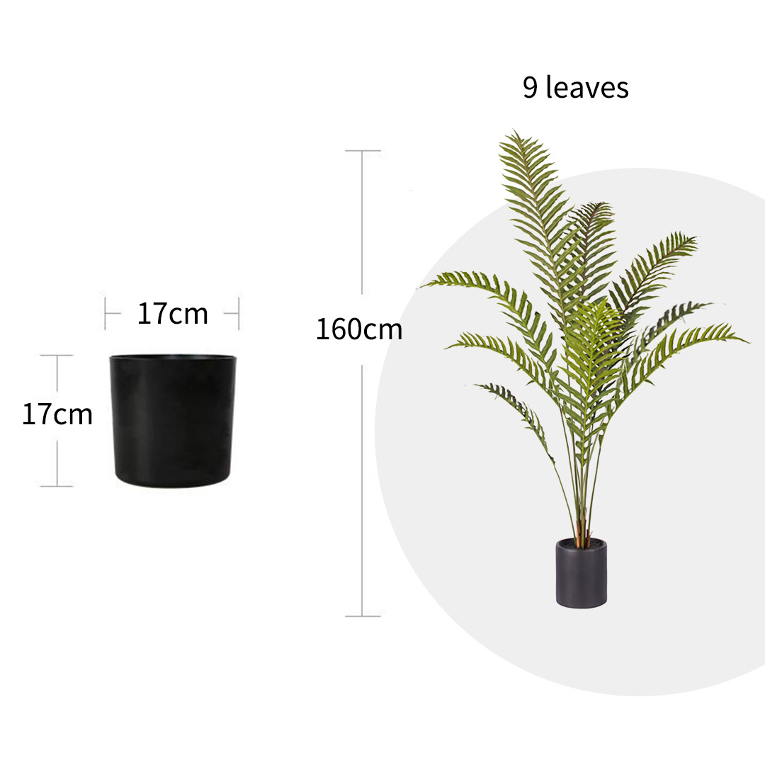 Soga 160Cm Green Artificial Indoor Rogue Areca Palm Tree Fake Tropical Plant Home Office Decor, Home &Amp; Living, Home Decor, Artificial Plants, , ,  - Nz Depot 2