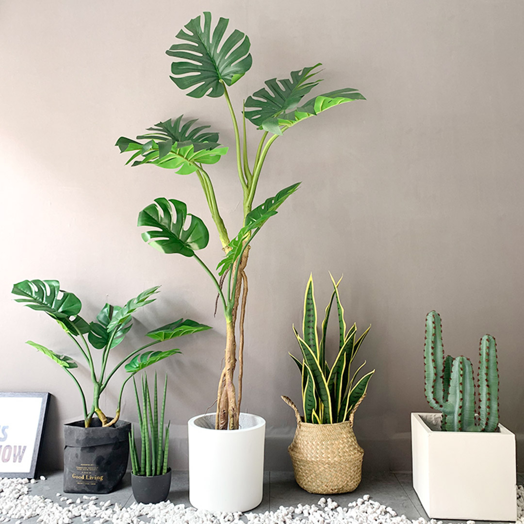 SOGA 175cm Tropical Monstera Palm Artificial Plant Tree, Real Touch Technology, with UV Protection, Home & Living, Home Decor, Artificial Plants, , ,  - NZ DEPOT 5