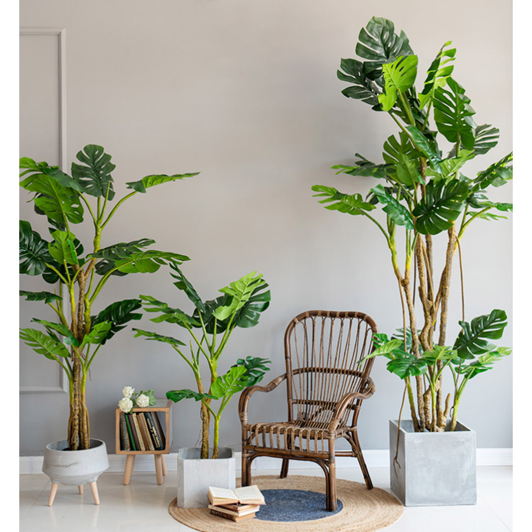 SOGA 175cm Tropical Monstera Palm Artificial Plant Tree, Real Touch Technology, with UV Protection, Home & Living, Home Decor, Artificial Plants, , ,  - NZ DEPOT 7