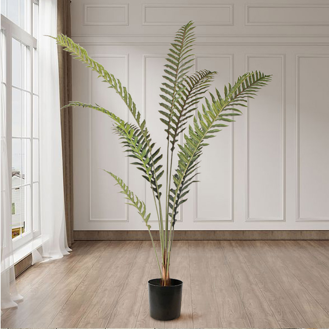 SOGA 180cm Artificial Green Rogue Hares Foot Fern Tree Fake Tropical Indoor Plant Home Office Decor, Home & Living, Home Decor, Artificial Plants, , ,  - NZ DEPOT 3