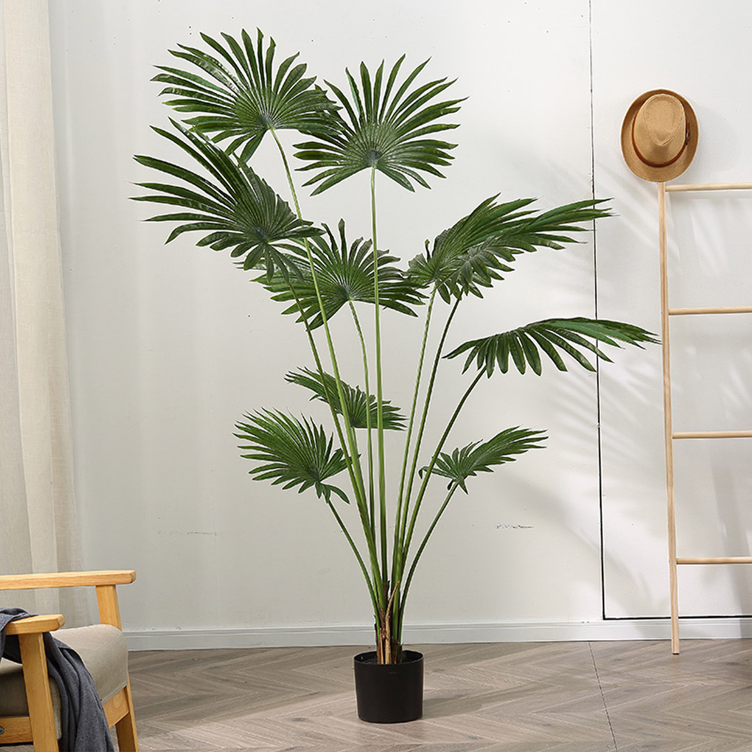 Soga 180Cm Artificial Natural Green Fan Palm Tree Fake Tropical Indoor Plant Home Office Decor, Home &Amp; Living, Home Decor, Artificial Plants, , ,  - Nz Depot 3