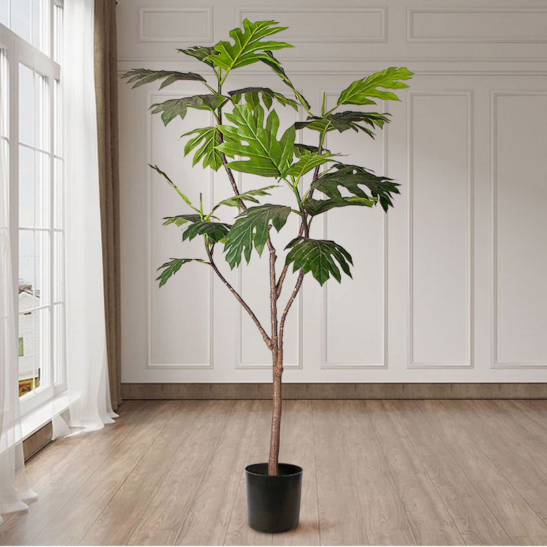 Soga 180Cm Artificial Natural Green Split-Leaf Philodendron Tree Fake Tropical Indoor Plant Home Office Decor, Home &Amp; Living, Home Decor, Artificial Plants, , ,  - Nz Depot 3