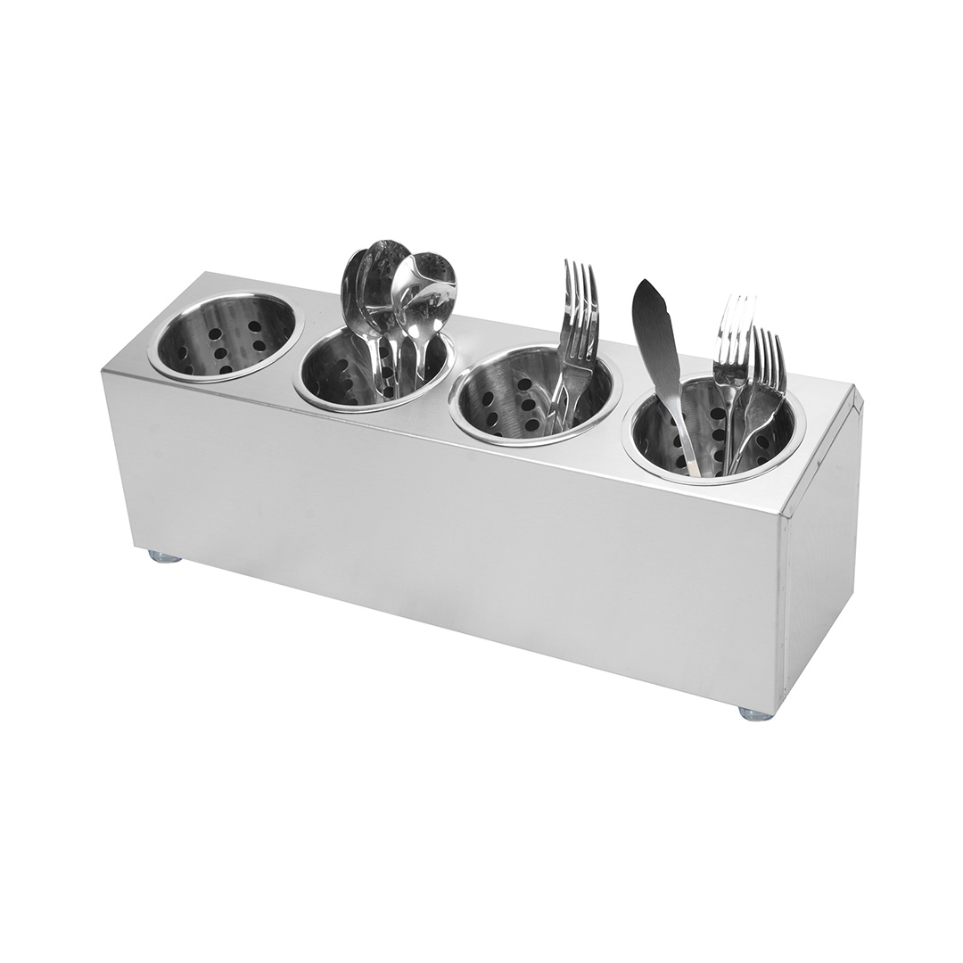 Soga 18/10 Stainless Steel Commercial Conical Utensils Cutlery Holder With 4 Holes, Home &Amp; Living, Kitchen &Amp; Dining, Tableware, Cutlery, ,  - Nz Depot 1