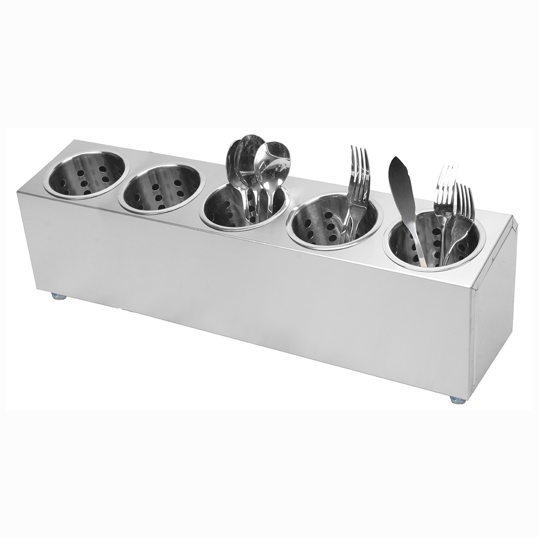 Soga 18/10 Stainless Steel Commercial Conical Utensils Cutlery Holder With 5 Holes, Home &Amp; Living, Kitchen &Amp; Dining, Tableware, Cutlery, ,  - Nz Depot 1