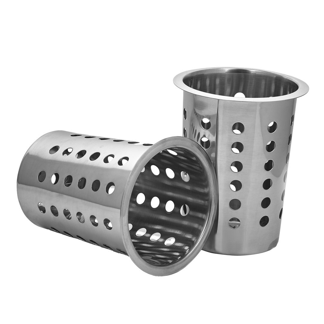 SOGA 18/10 Stainless Steel Commercial Conical Utensils Cutlery Holder with 8 Holes, Home & Living, Kitchen & Dining, Tableware, Cutlery, ,  - NZ DEPOT 4