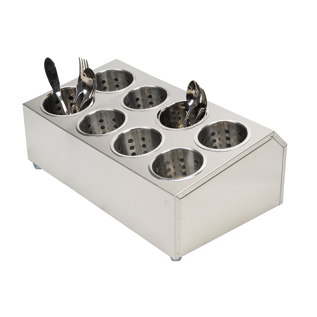 SOGA 18/10 Stainless Steel Commercial Conical Utensils Cutlery Holder with 8 Holes, Home & Living, Kitchen & Dining, Tableware, Cutlery, ,  - NZ DEPOT 1