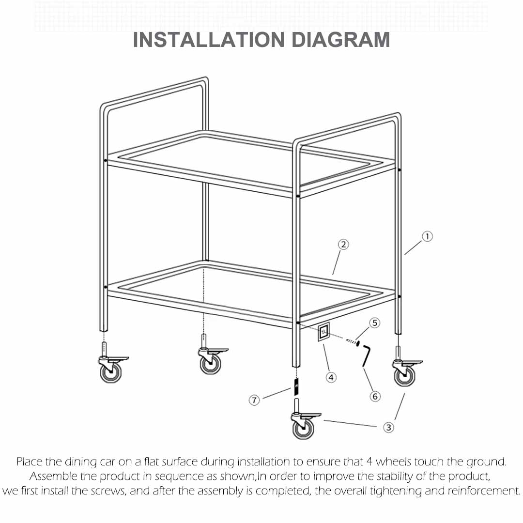 Soga 2 Tier 75X40X83.5Cm Stainless Steel Kitchen Dinning Food Cart Trolley Utility Small, Business &Amp; Industrial, Food Service, Food Service Carts, , ,  - Nz Depot 8