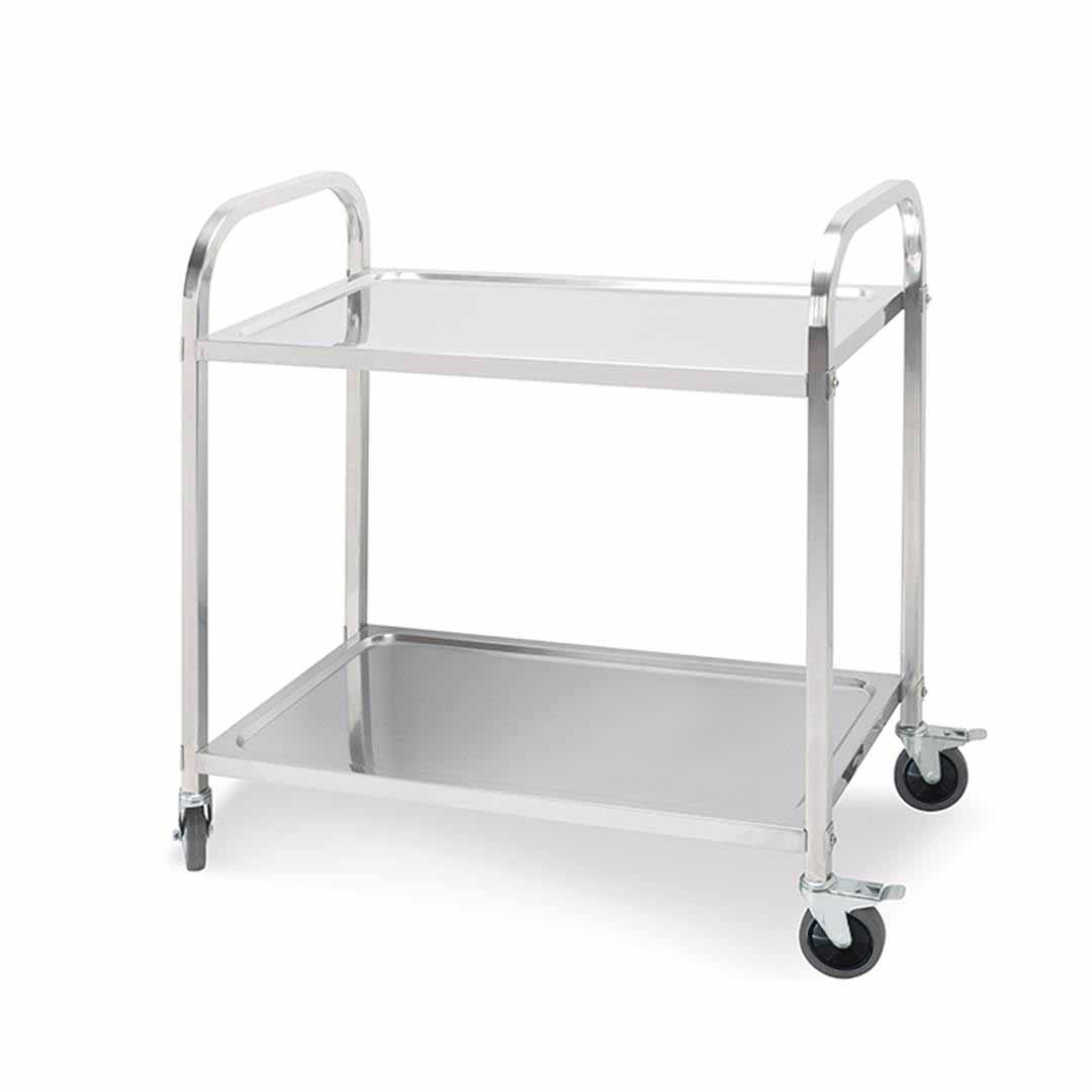 Soga 2 Tier 75X40X83.5Cm Stainless Steel Kitchen Dinning Food Cart Trolley Utility Small, Business &Amp; Industrial, Food Service, Food Service Carts, , ,  - Nz Depot 1