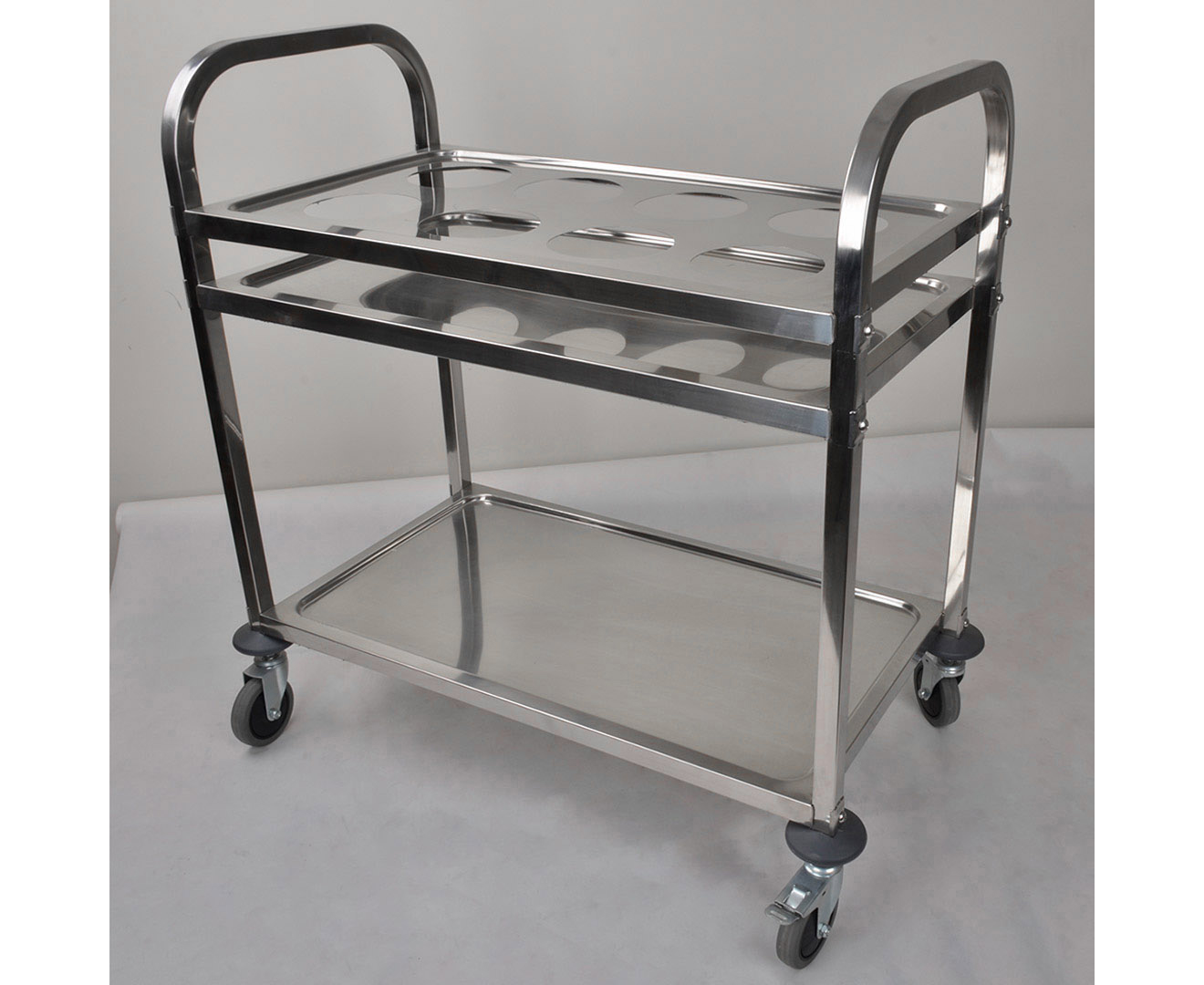 SOGA 2 Tier Stainless Steel 8 Compartment Kitchen Seasoning Car Service Trolley Condiment Holder Cart Spice Bowl, Business & Industrial, Food Service, Food Service Carts, , ,  - NZ DEPOT 3