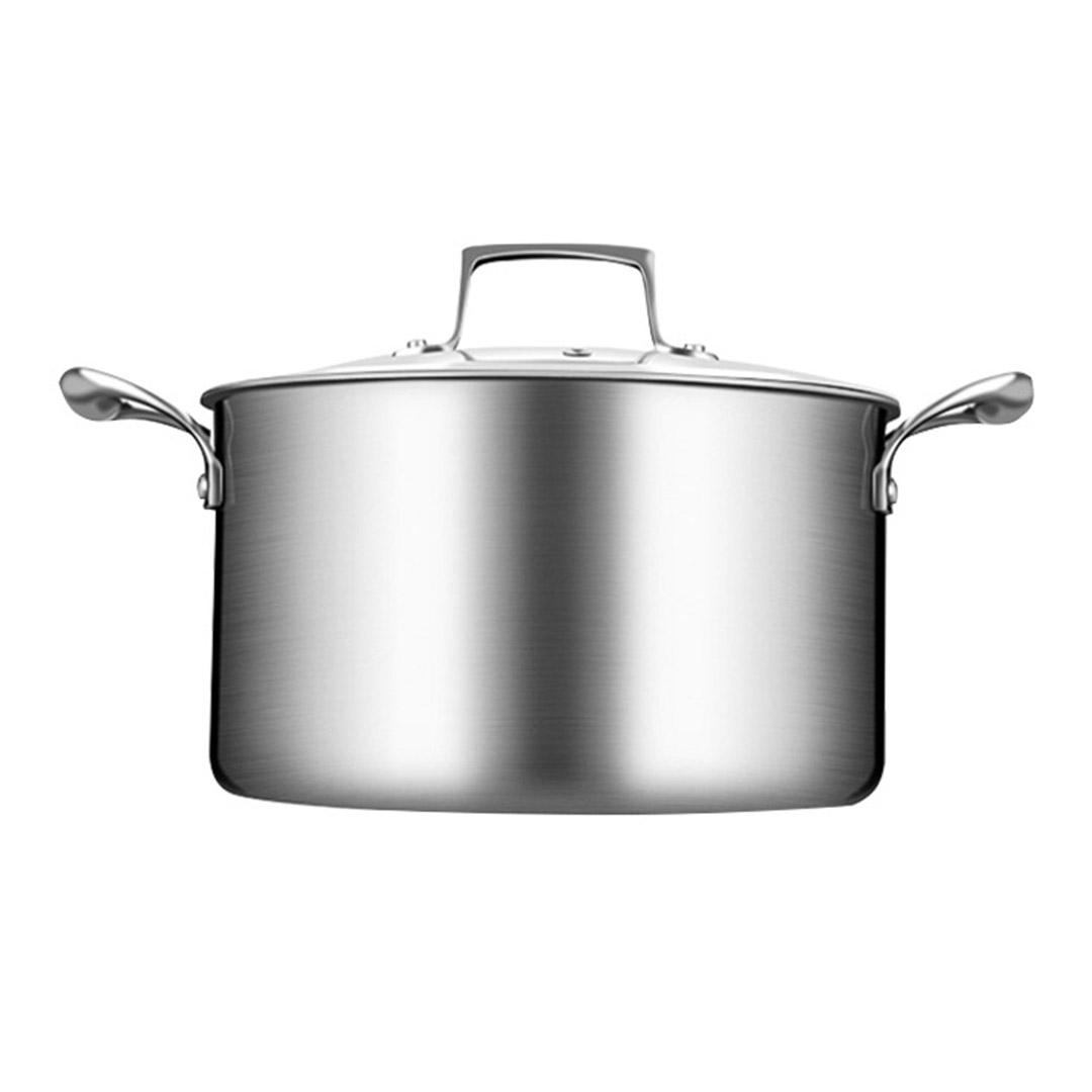 Soga 22Cm Stainless Steel Soup Pot Stock Cooking Stockpot Heavy Duty Thick Bottom With Glass Lid, Home &Amp; Living, Kitchen &Amp; Dining, Cookware, Casserole Dishes, ,  - Nz Depot 3