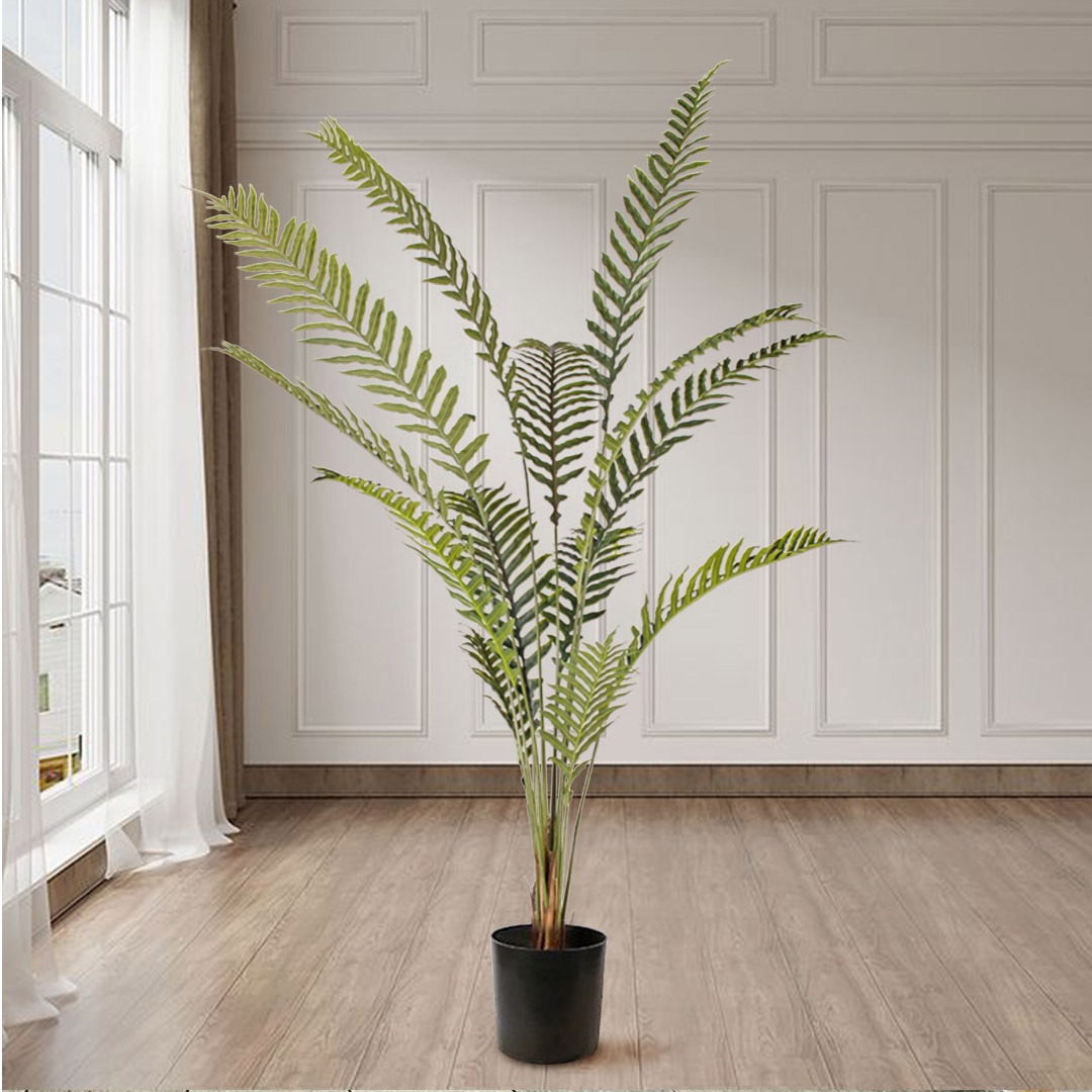 Soga 240Cm Artificial Green Rogue Hares Foot Fern Tree Fake Tropical Indoor Plant Home Office Decor, Home &Amp; Living, Home Decor, Artificial Plants, , ,  - Nz Depot 3