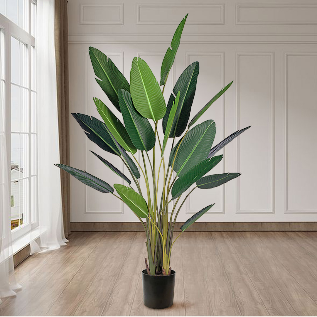 SOGA 245cm Artificial Giant Green Birds of Paradise Tree Fake Tropical Indoor Plant Home Office Decor, Home & Living, Home Decor, Artificial Plants, , ,  - NZ DEPOT 3