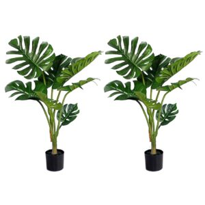 Soga 2X 120Cm Artificial Green Indoor Turtle Back Fake Decoration Tree Flower Pot Plant Nz Depot - Nz Depot