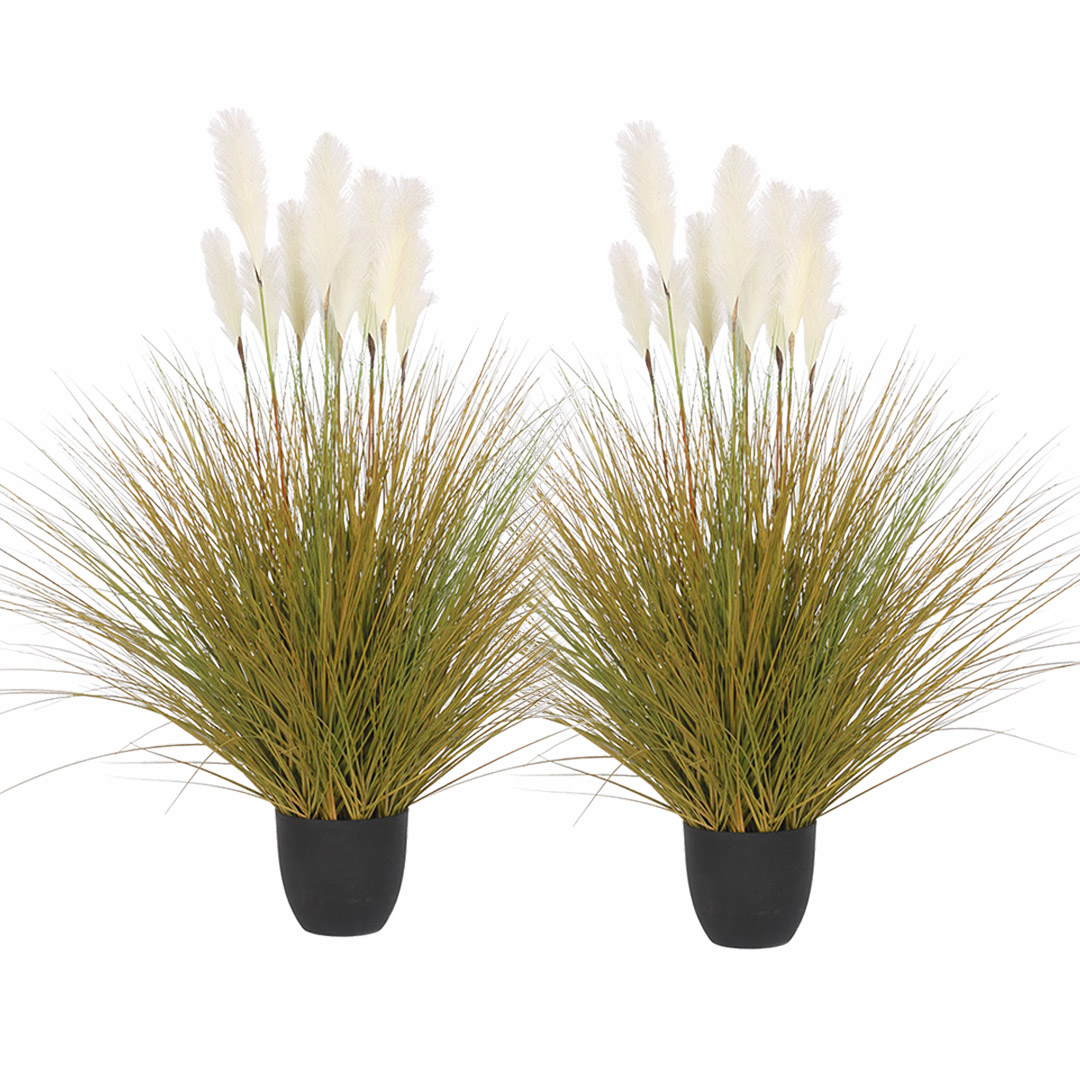 Soga 2X 137Cm Artificial Indoor Potted Reed Bulrush Grass Tree Fake Plant Simulation Decorative, Home &Amp; Living, Home Decor, Artificial Plants, , ,  - Nz Depot 1