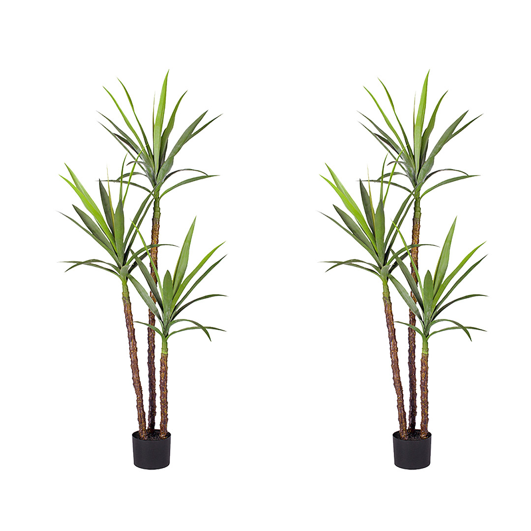 Soga 2X 150Cm Artificial Natural Green Dracaena Yucca Tree Fake Tropical Indoor Plant Home Office Decor, Home &Amp; Living, Home Decor, Artificial Plants, , ,  - Nz Depot 1