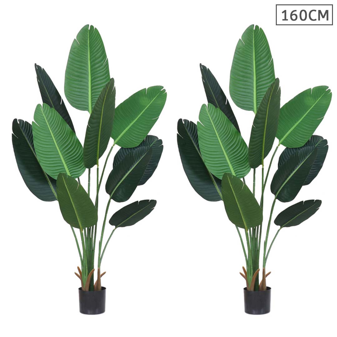 Soga 2X 160Cm Artificial Green Indoor Traveler Banana Fake Decoration Tree Flower Pot Plant, Home &Amp; Living, Home Decor, Artificial Plants, , ,  - Nz Depot 1