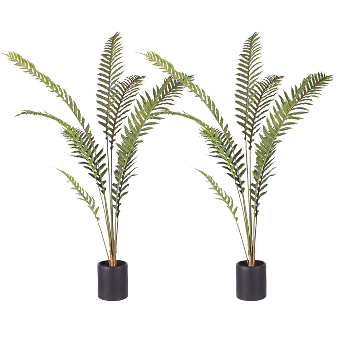 Soga 2X 180Cm Artificial Green Rogue Hares Foot Fern Tree Fake Tropical Indoor Plant Home Office Decor, Home &Amp; Living, Home Decor, Artificial Plants, , ,  - Nz Depot 1