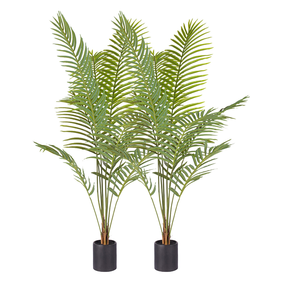 SOGA 2X 180cm Green Artificial Indoor Rogue Areca Palm Tree Fake Tropical Plant Home Office Decor, Home & Living, Home Decor, Artificial Plants, , ,  - NZ DEPOT 1