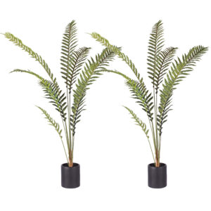 SOGA 2X 210cm Artificial Green Rogue Hares Foot Fern Tree Fake Tropical Indoor Plant Home Office Decor, Home & Living, Home Decor, Artificial Plants, , ,  - NZ DEPOT 1