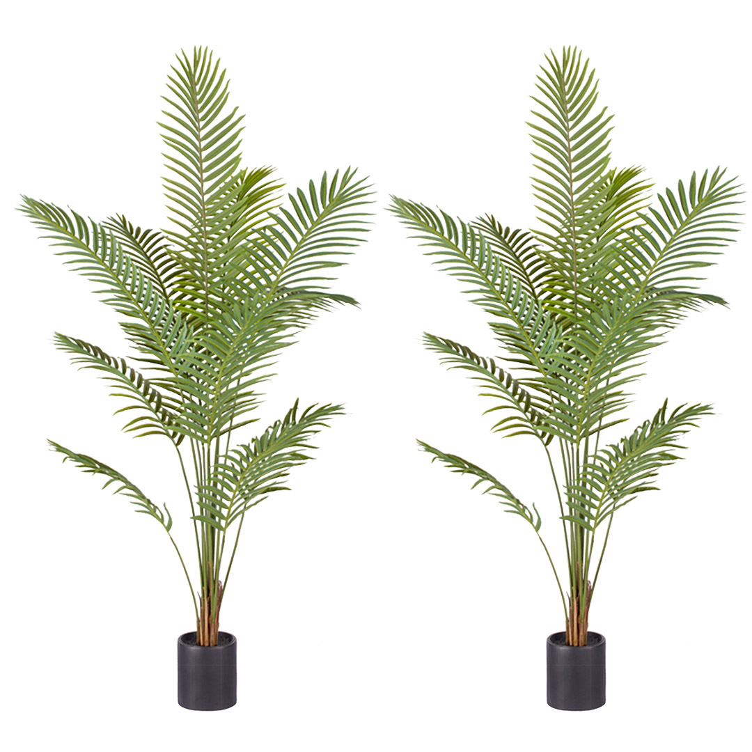 SOGA 2X 210cm Green Artificial Indoor Rogue Areca Palm Tree Fake Tropical Plant Home Office Decor, Home & Living, Home Decor, Artificial Plants, , ,  - NZ DEPOT 1