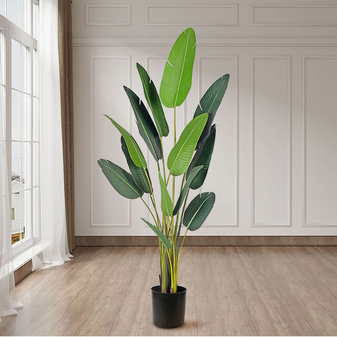 Soga 2X 220Cm Artificial Giant Green Birds Of Paradise Tree Fake Tropical Indoor Plant Home Office Decor, Home &Amp; Living, Home Decor, Artificial Plants, , ,  - Nz Depot 3