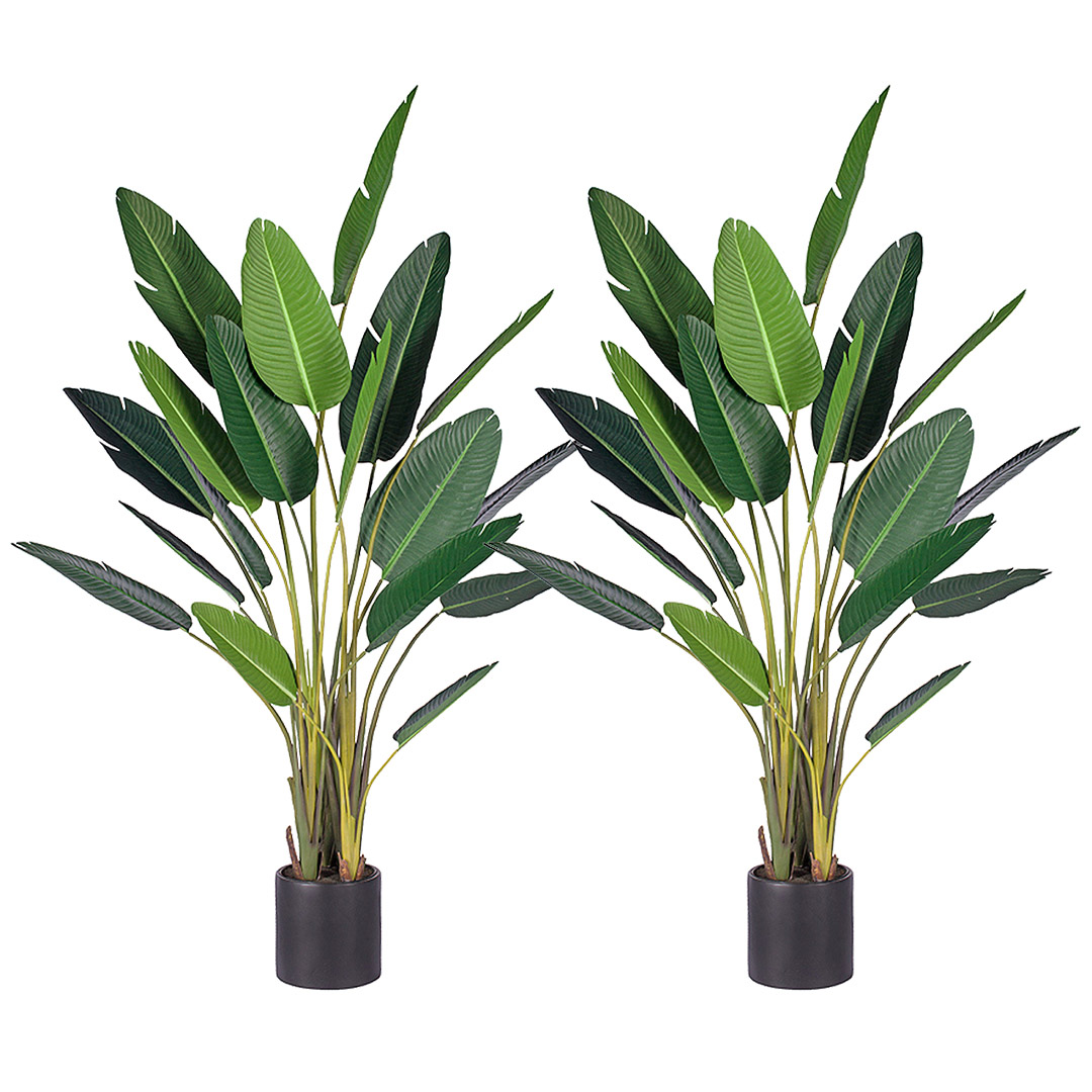 Soga 2X 245Cm Artificial Giant Green Birds Of Paradise Tree Fake Tropical Indoor Plant Home Office Decor, Home &Amp; Living, Home Decor, Artificial Plants, , ,  - Nz Depot 1