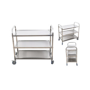 SOGA 2X 3 Tier 75x40x83.5cm Stainless Steel Kitchen Dinning Food Cart Trolley Utility Size Small, Business & Industrial, Food Service, Food Service Carts, , ,  - NZ DEPOT 2