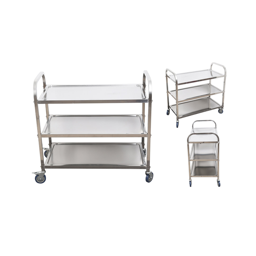 Soga 2X 3 Tier 75X40X83.5Cm Stainless Steel Kitchen Dinning Food Cart Trolley Utility Size Small, Business &Amp; Industrial, Food Service, Food Service Carts, , ,  - Nz Depot 2