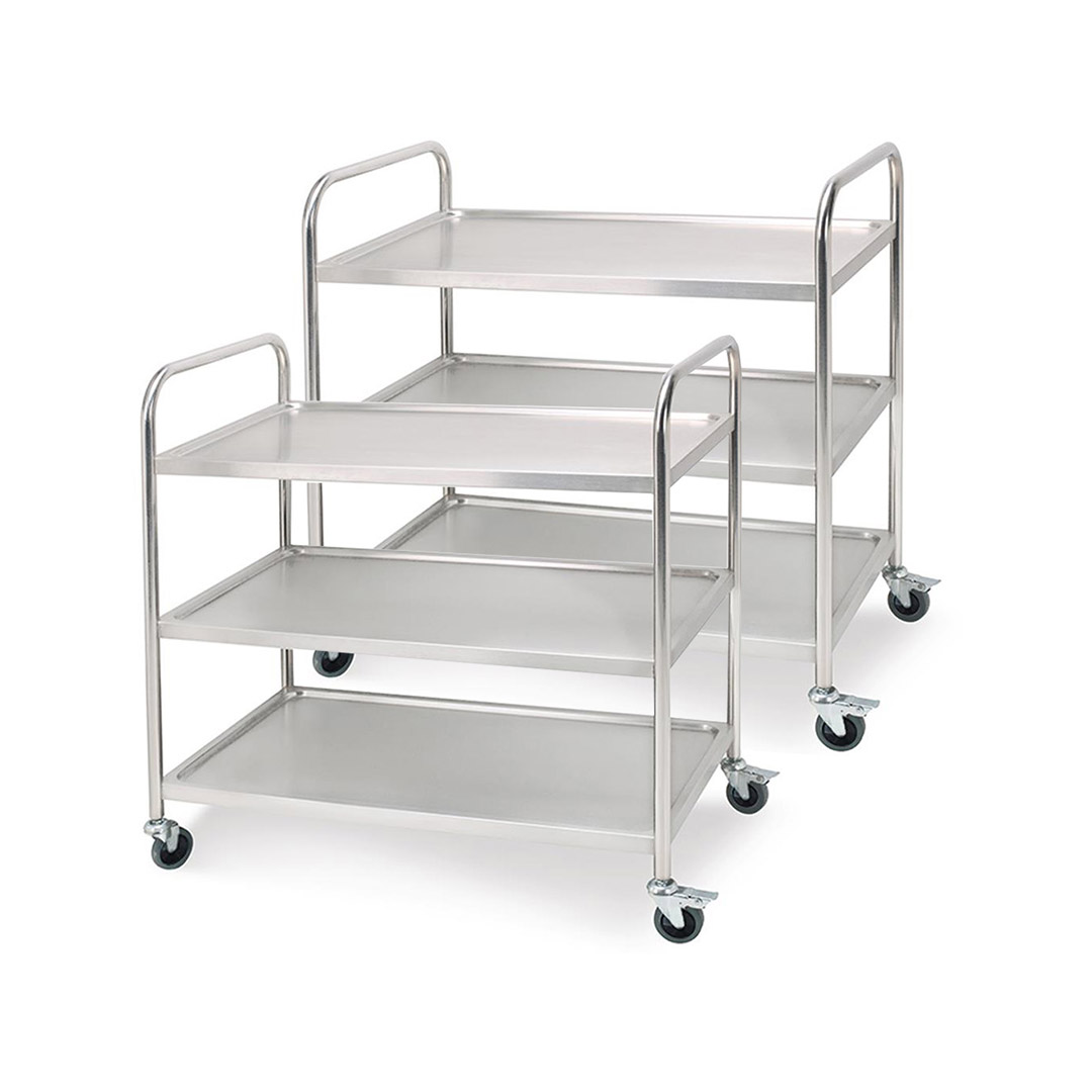 Soga 2X 3 Tier 75X40X83.5Cm Stainless Steel Kitchen Dinning Food Cart Trolley Utility Size Small, Business &Amp; Industrial, Food Service, Food Service Carts, , ,  - Nz Depot 1