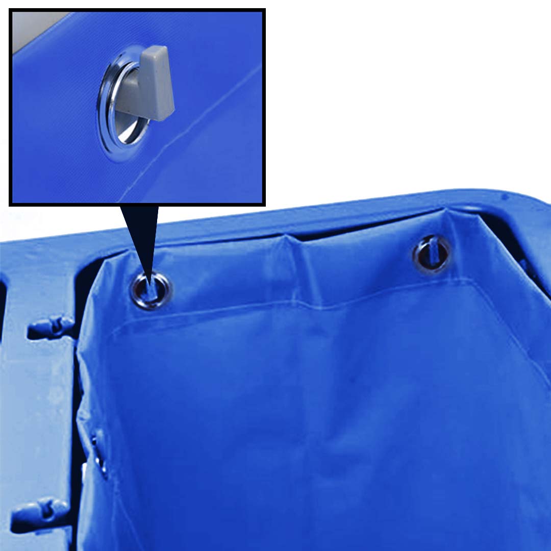 Soga 2X 3 Tier Multifunction Janitor Cleaning Waste Cart Trolley And Waterproof Bag Blue, Business &Amp; Industrial, Food Service, Food Service Carts, , ,  - Nz Depot 3