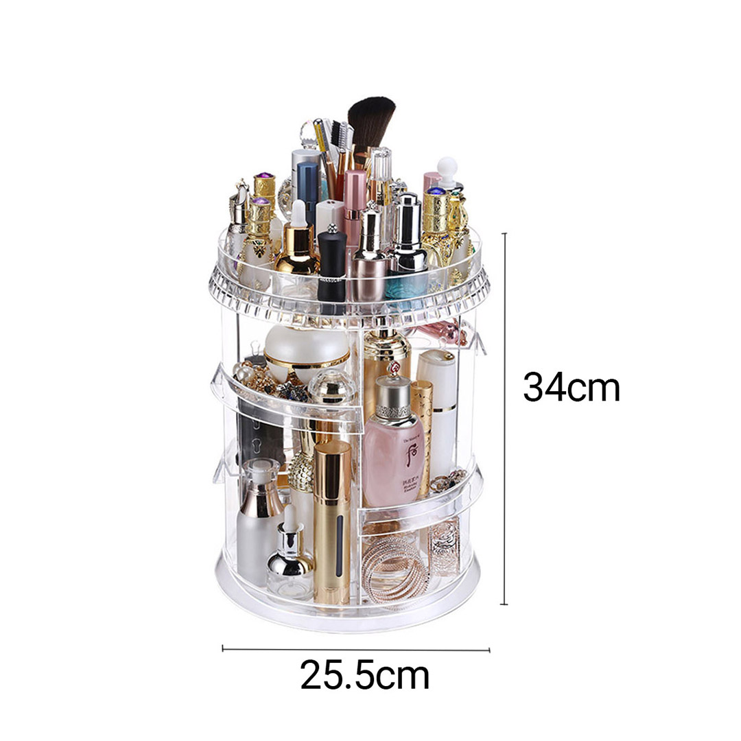 Soga 2X 360 Degree Rotating Makeup Organiser Cosmetics Holder Display Stand Skincare Home Decor, Home, Bathroom, Bathroom Accessories, Bathroom Storage, ,  - Nz Depot 2