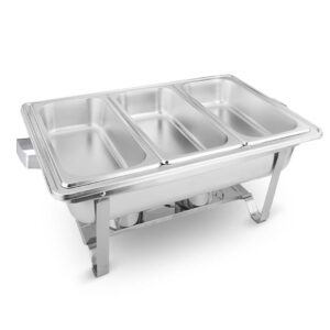 SOGA 2X 3L Triple Tray Stainless Steel Chafing Food Warmer Catering Dish, Furniture, Kitchen & Dining Room Furniture, Buffets, Sideboards & Kitchen Islands, , ,  - NZ DEPOT 2