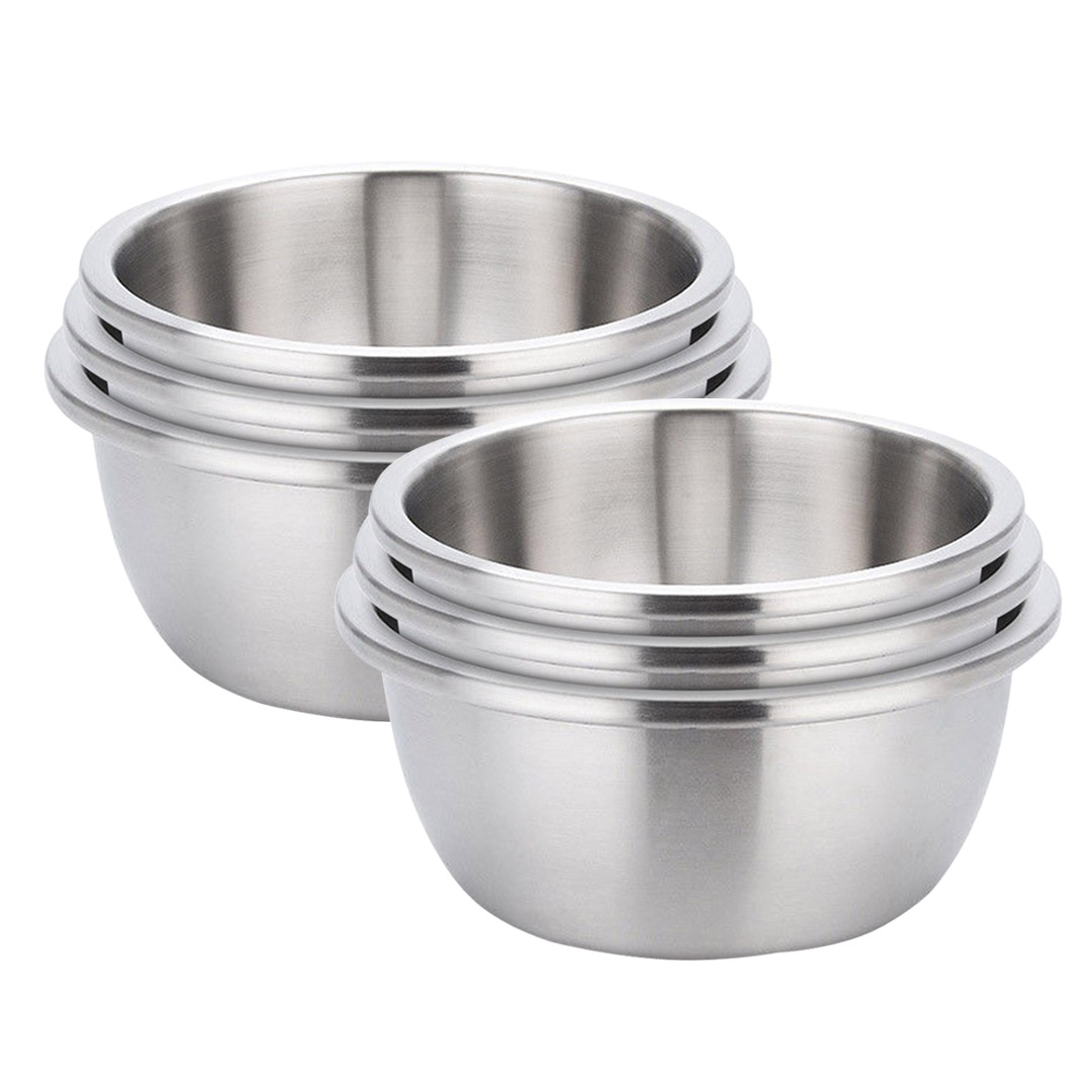 Soga 2X 3Pcs Deepen Matte Stainless Steel Stackable Baking Washing Mixing Bowls Set Food Storage Basin, Home &Amp; Living, Kitchen &Amp; Dining, Bakeware, Mixing Bowls, ,  - Nz Depot 1