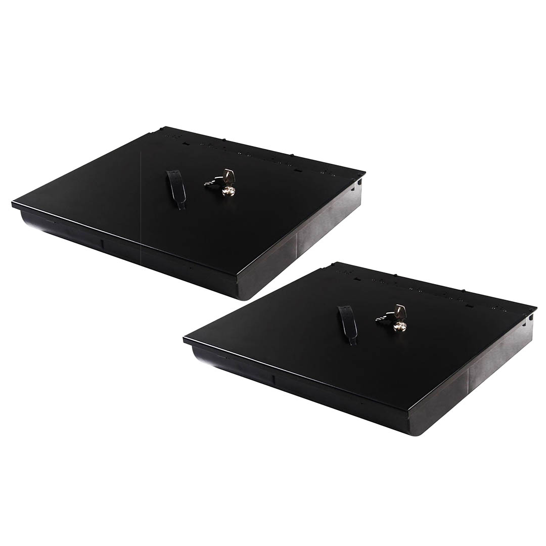 Soga 2X 4 Bills 8 Coins Cash Tray With Lockable Lid Heavy Duty Spare Cash Tray Black, Business &Amp; Industrial, Retail, Money Handling, Cash Register &Amp; Pos Terminal Accessories, Cash Drawers &Amp; Trays,  - Nz Depot 1