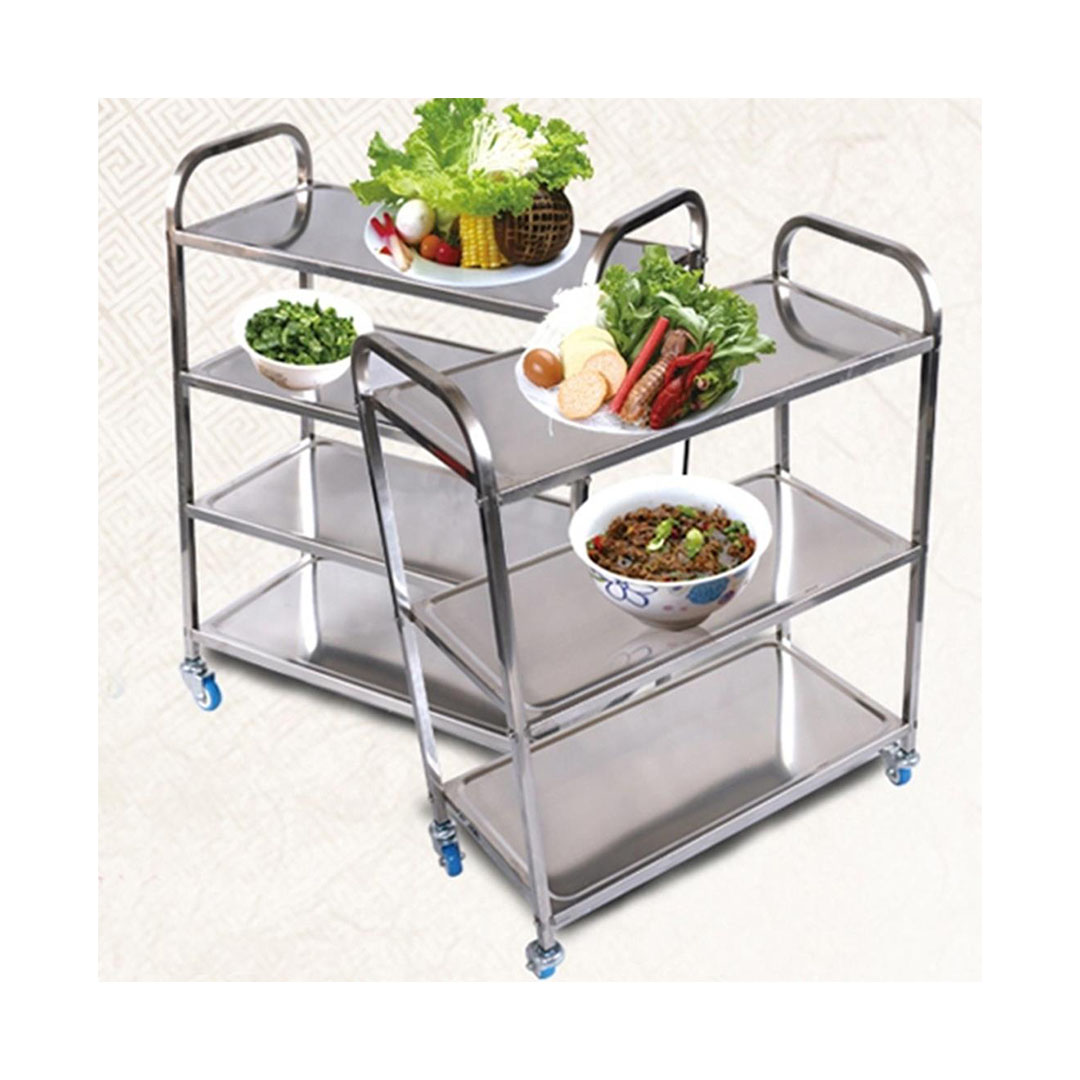 SOGA 2X 4 Tier 950x500x1220 Stainless Steel Kitchen Dining Food Cart Trolley Utility, Business & Industrial, Food Service, Food Service Carts, , ,  - NZ DEPOT 4