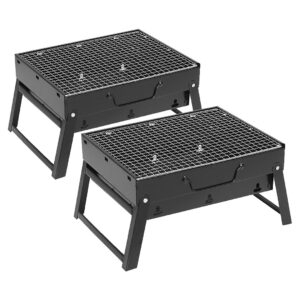 SOGA 2X 43cm Portable Folding Thick Box-type Charcoal Grill for Outdoor BBQ Camping, Sports & Outdoors, Camping & Hiking, Gas & Fuel Appliances, Portable Stoves, ,  - NZ DEPOT 1