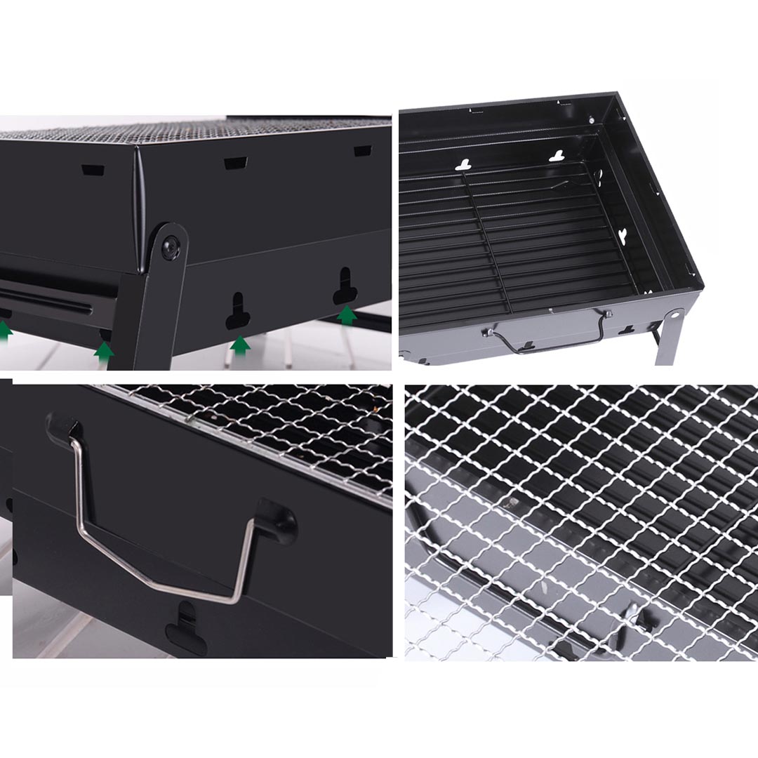 Soga 2X 43Cm Portable Folding Thick Box-Type Charcoal Grill For Outdoor Bbq Camping, Sports &Amp; Outdoors, Camping &Amp; Hiking, Gas &Amp; Fuel Appliances, Portable Stoves, ,  - Nz Depot 5