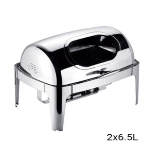 SOGA 2X 6.5L Stainless Steel Double Soup Tureen Bowl Station Roll Top Buffet Chafing Dish Catering Chafer Food Warmer Server, Business & Industrial, Food Service, Plate & Dish Warmers, , ,  - NZ DEPOT 2