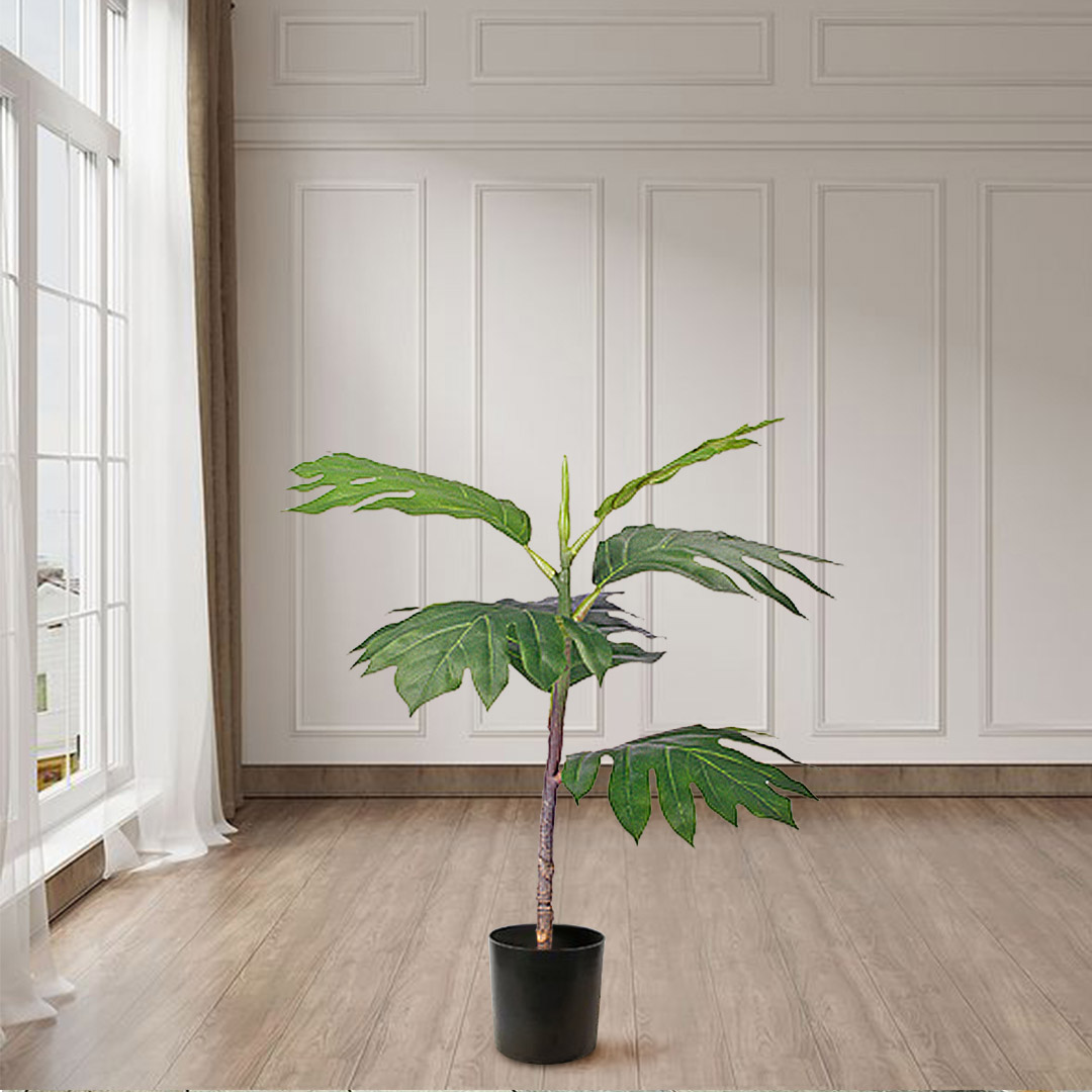 Soga 2X 60Cm Artificial Natural Green Split-Leaf Philodendron Tree Fake Tropical Indoor Plant Home Office Decor, Home &Amp; Living, Home Decor, Artificial Plants, , ,  - Nz Depot 3