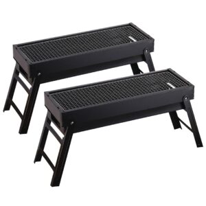 SOGA 2X 60cm Portable Folding Thick Box-type Charcoal Grill for Outdoor BBQ Camping, Sports & Outdoors, Camping & Hiking, Gas & Fuel Appliances, Portable Stoves, ,  - NZ DEPOT 1