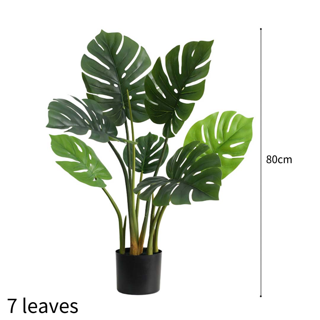 SOGA 2X 80cm Artificial Indoor Potted Turtle Back Fake Decoration Tree Flower Pot Plant, Home & Living, Home Decor, Artificial Plants, , ,  - NZ DEPOT 2