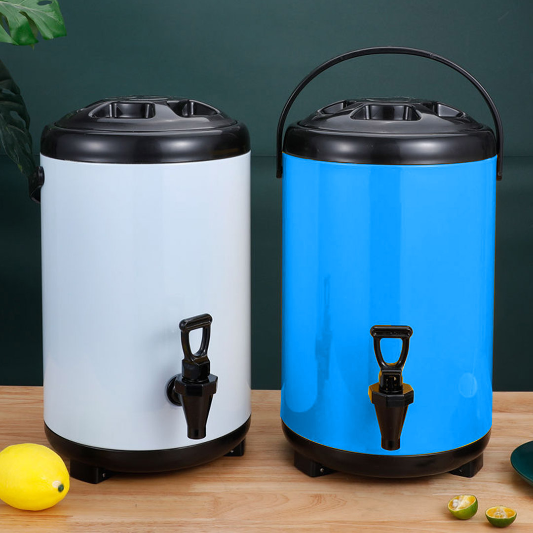 Soga 2X 8L Stainless Steel Insulated Milk Tea Barrel Hot And Cold Beverage Dispenser Container With Faucet Blue, Home &Amp; Living, Kitchen &Amp; Dining, Barware, Spirit Dispensers, ,  - Nz Depot 9