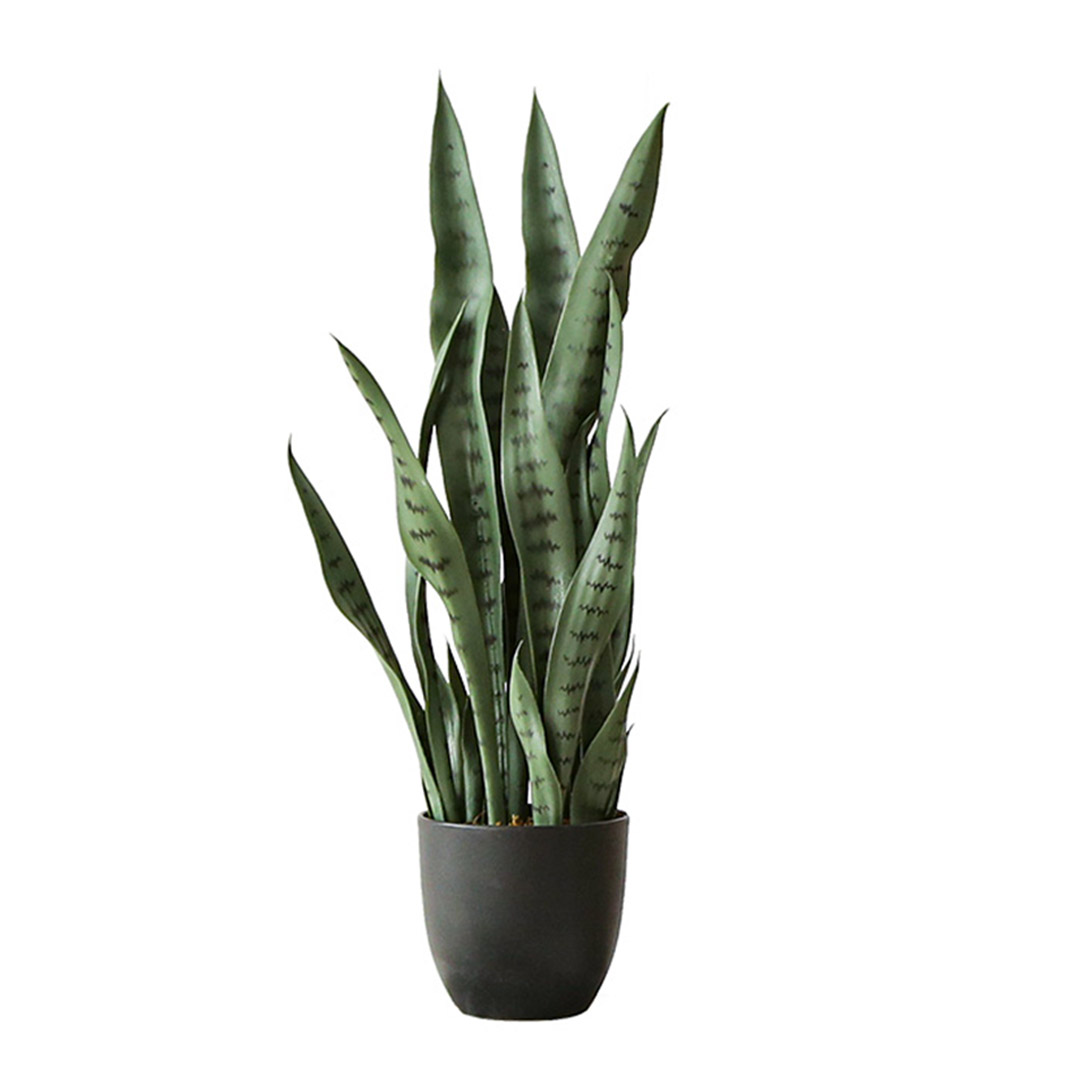 Soga 2X 95Cm Sansevieria Snake Artificial Plants With Black Plastic Planter Greenery, Home Office Decor, Home &Amp; Living, Home Decor, Artificial Plants, , ,  - Nz Depot 2