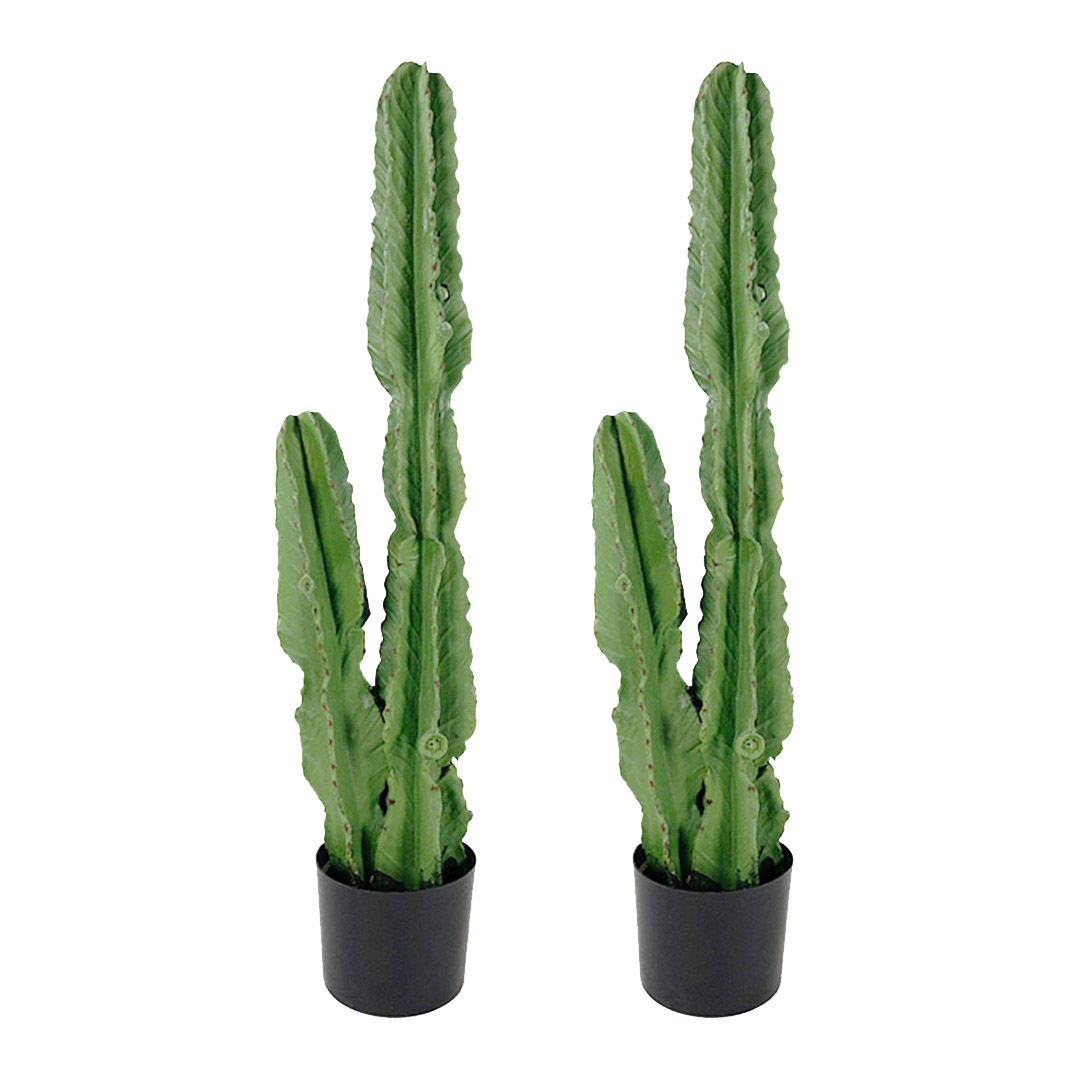 SOGA 2X 95cm Green Artificial Indoor Cactus Tree Fake Plant Simulation Decorative 2 Heads, Home & Living, Home Decor, Artificial Plants, ,  - NZ DEPOT 1