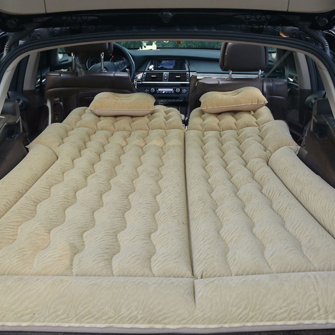 Soga 2X Beige Inflatable Car Boot Mattress Portable Camping Air Bed Travel Sleeping Essentials, Garden, Tools &Amp; Hardware, Automotive Parts &Amp; Accessories, Accessories &Amp; Car Care, Interior Accessories, ,  - Nz Depot 3