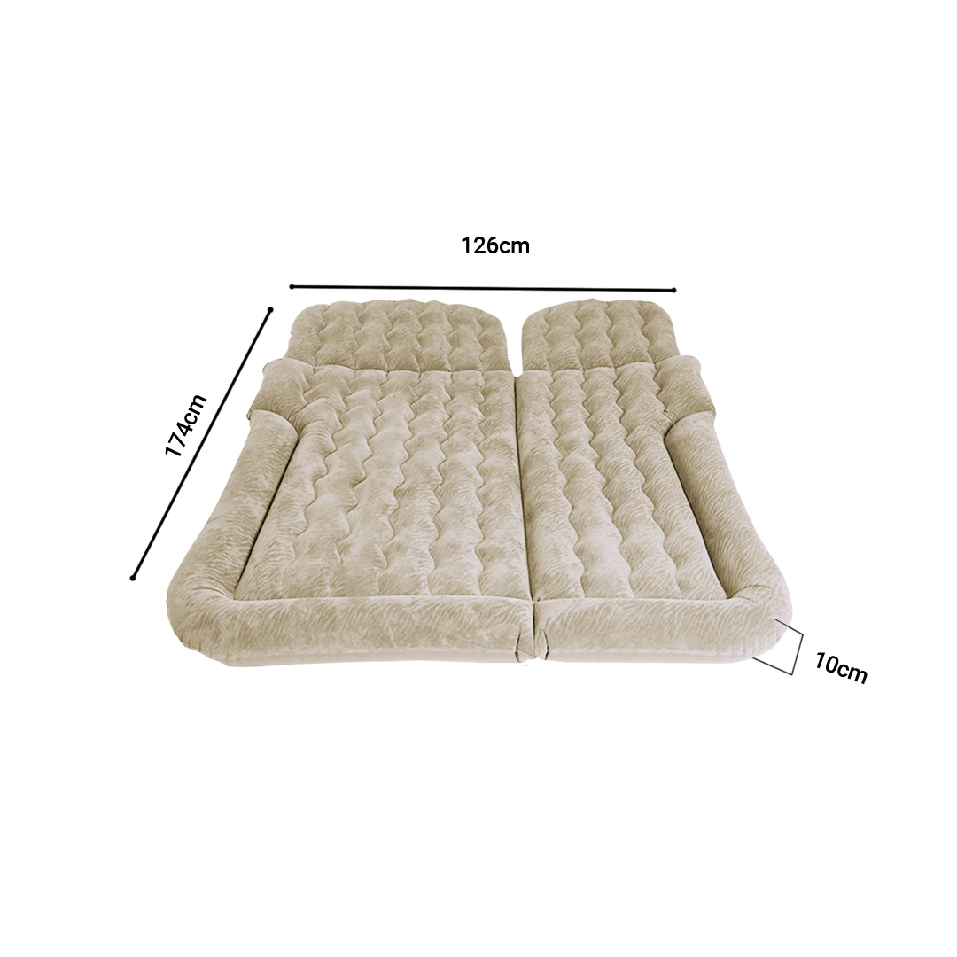 Soga 2X Beige Inflatable Car Boot Mattress Portable Camping Air Bed Travel Sleeping Essentials, Garden, Tools &Amp; Hardware, Automotive Parts &Amp; Accessories, Accessories &Amp; Car Care, Interior Accessories, ,  - Nz Depot 6