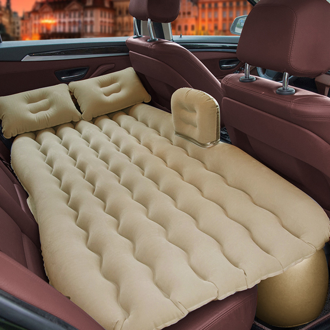 Soga 2X Beige Ripple Inflatable Car Mattress Portable Camping Air Bed Travel Sleeping Kit Essentials, Garden, Tools &Amp; Hardware, Automotive Parts &Amp; Accessories, Accessories &Amp; Car Care, Interior Accessories, ,  - Nz Depot 4