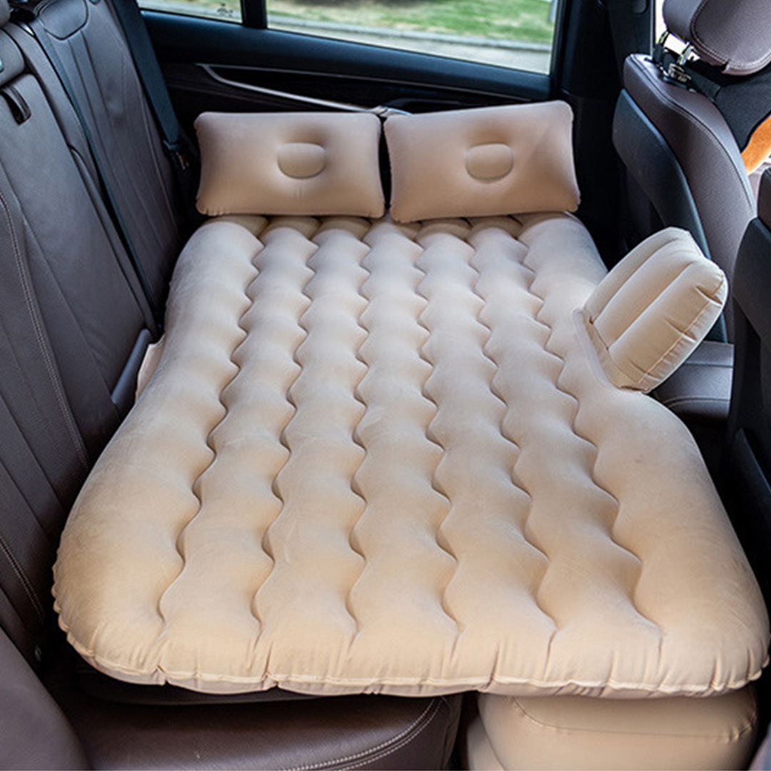 Soga 2X Beige Ripple Inflatable Car Mattress Portable Camping Air Bed Travel Sleeping Kit Essentials, Garden, Tools &Amp; Hardware, Automotive Parts &Amp; Accessories, Accessories &Amp; Car Care, Interior Accessories, ,  - Nz Depot 7