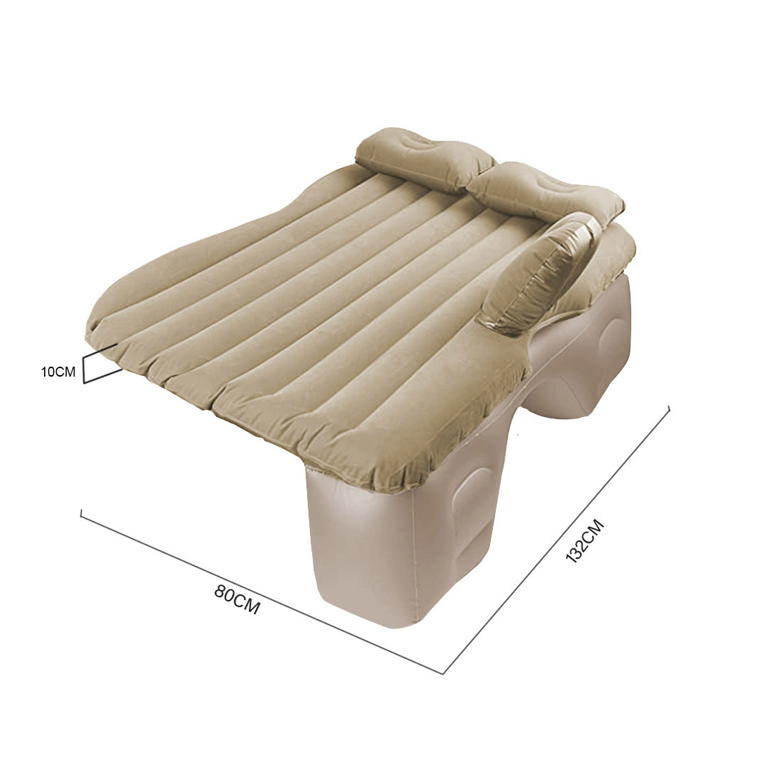 Soga 2X Beige Stripe Inflatable Car Mattress Portable Camping Rest Air Bed Travel Compact Sleeping Kit Essentials, Garden, Tools &Amp; Hardware, Automotive Parts &Amp; Accessories, Accessories &Amp; Car Care, Interior Accessories, ,  - Nz Depot 6